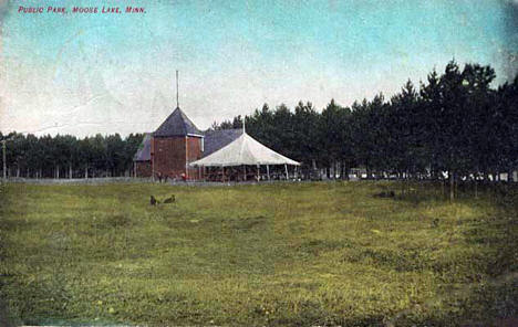 Public park, Moose Lake Minnesota, 1908