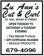 Lu Ann's Cut & Curl, Mora Minnesota