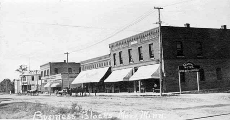 View of Downtown Mora Minnesota, 1906