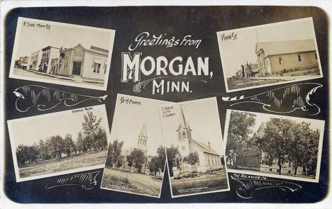 Multiple scenes, Morgan Minnesota, 1910