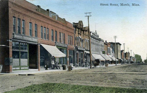 Street Scene, Morris Minnesota, 1912