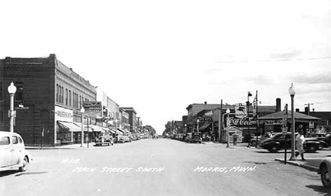 Main Street South, Morris Minnesota, 1950