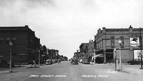 Main Street North, Morris Minnesota, 1950