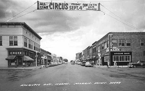 Atlantic Avenue North, Morris Minnesota, 1950