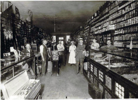 S.D. Stebbins Grocery and Hardware, Morris Minnesota, 1915