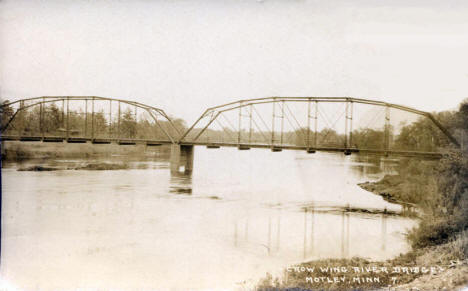 Crow Wing River Bridge, Motley Minnesota, 1921