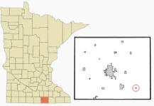 Location of Myrtle, Minnesota