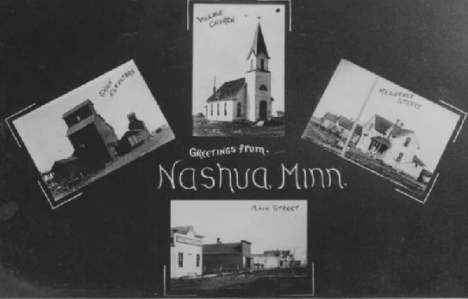 Greetings from Nashua Minnesota, 1907