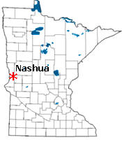 Location of Nashua Minnesota