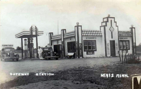 Gateway Station, Nevis Minnesota, 1930's