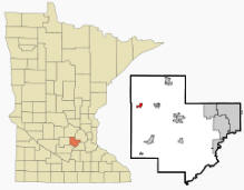 Location of New Germany, Minnesota