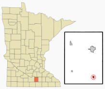 Location of New Richland, Minnesota