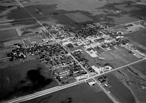 Aerial view, New Richland Minnesota, 1974