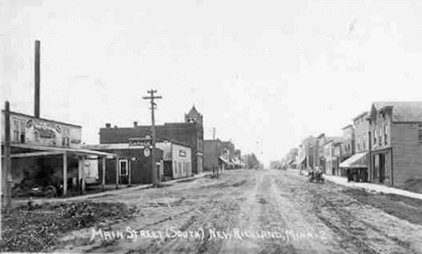 Main Street South, New Richland Minnesota, 1917