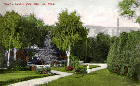 View in German Park, New Ulm Minnesota, 1900's