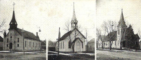 Churches, New Ulm Minnesota, 1907