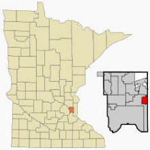 Location of North St. Paul, Minnesota