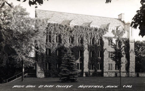 Music Hall, St. Olaf College, Northfield Minnesota, 1940's