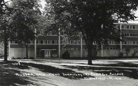Musser Hall Men's Dormitory, Carleton College, Northfield Minnesota, 1960
