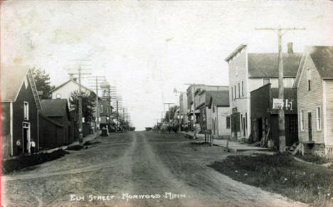 Elm Street, Norwood Minnesota, 1922