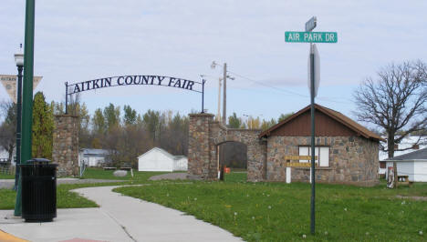 Entrance to the Aitkin County Fairgrounds in Aitkin Minnesota, 2007