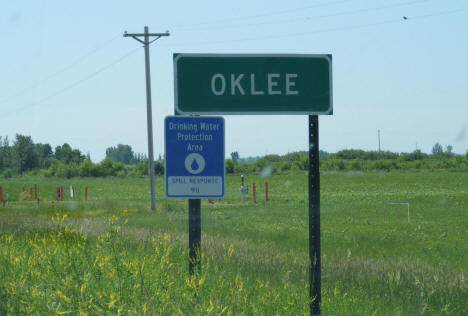 Oklee Sign, Oklee Minnesota, 2008