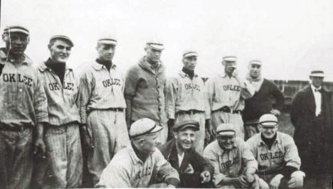 Oklee baseball team, Oklee Minnesota, 1916