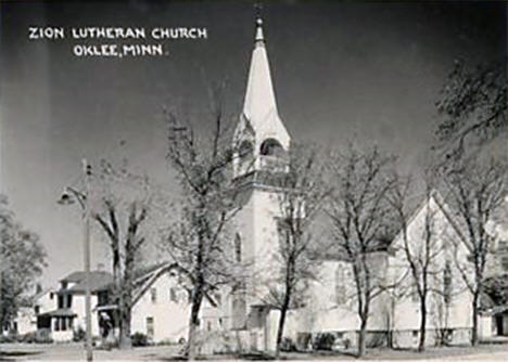 Zion Lutheran Church, Oklee Minnesota, 1950's