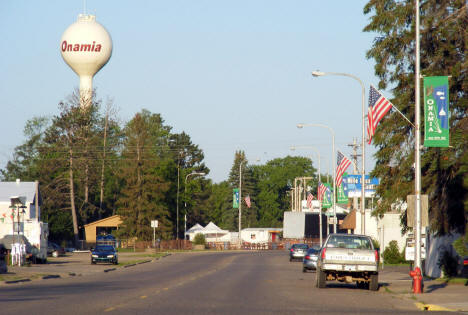 Street scene, Onamia Minnesota, 2007