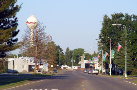 Street scene, Onamia Minnesota, 2007