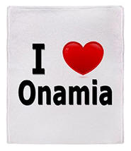 I Love Onamia Stadium Blanket
