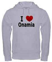I Love Onamia Hooded Sweatshirt