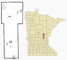 Location of Onamia, Minnesota