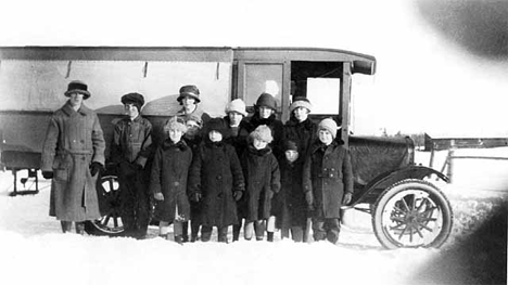 School bus for Onamia School, 1924