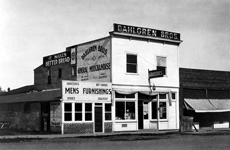 Dahlgren Bros. grocery store, Onamia Minnesota, 1930's