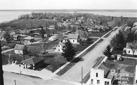 Aerial view, Onamia Minnesota, 1940