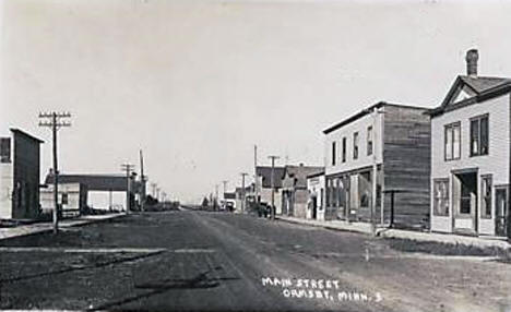 Main Street, Ormsby Falls Minnesota, 1915