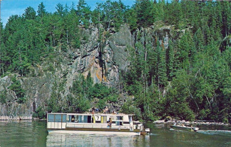 Houseboat on the Ash River, Orr Minnesota, 1970's