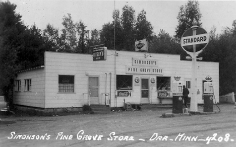 Simonson's Pine Grove Store, Orr Minnesota, 1950's