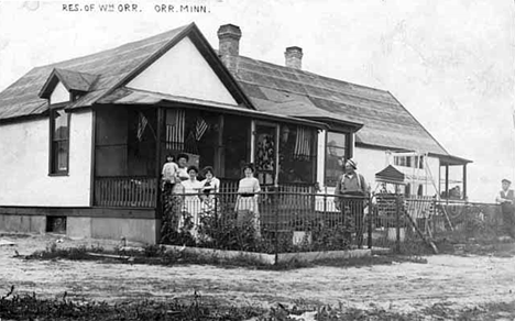 William Orr residence, Orr Minnesota, 1915