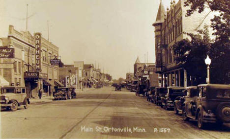Main Street, Ortonville Minnesota, 1931