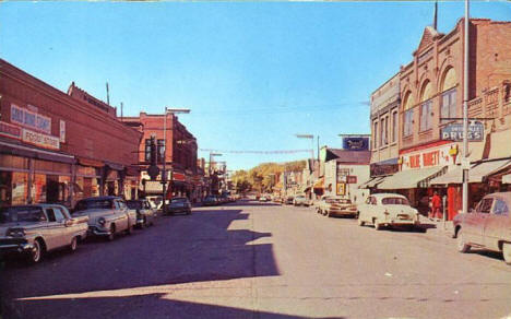 Street scene, Ortonville Minnesota, 1960