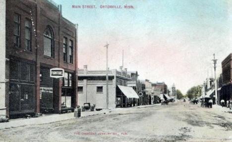 Main Street, Ortonville Minnesota, 1910's
