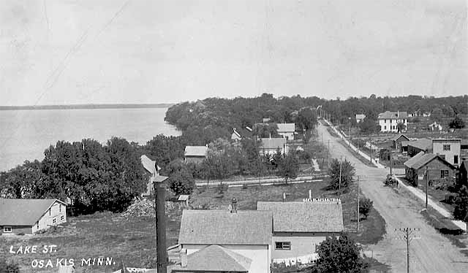 Lake Street, Osakis Minnesota, 1910
