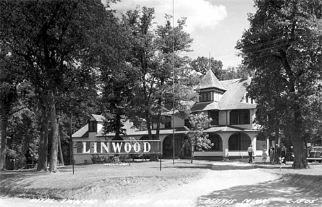Hotel Linwood on Lake Osakis, Osakis Minnesota, 1948