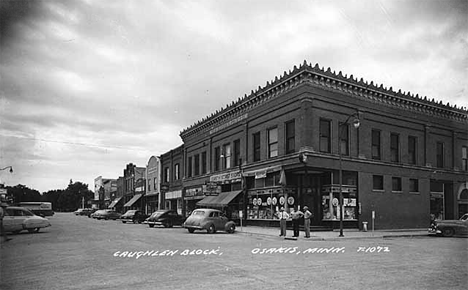 Caughlen Block, Osakis Minnesota, 1950