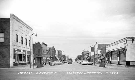 Main Street, Osakis Minnesota, 1950