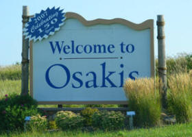 Osakis Welcome Sign