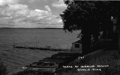 Scene at Idlewild Resort, Osakis Minnesota, 1940's