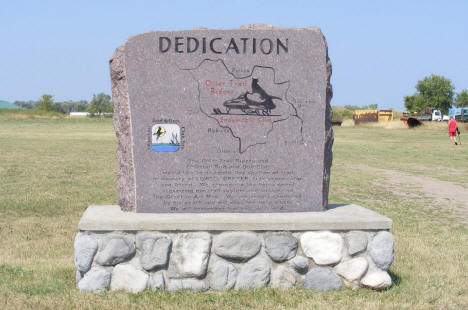 Trail dedication marker, Ottertail Minnesota, 2008